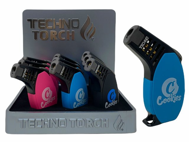 TECHNO TORCH COOKIES SLANT TORCH LIGHTER #12156CO BOX OF 9