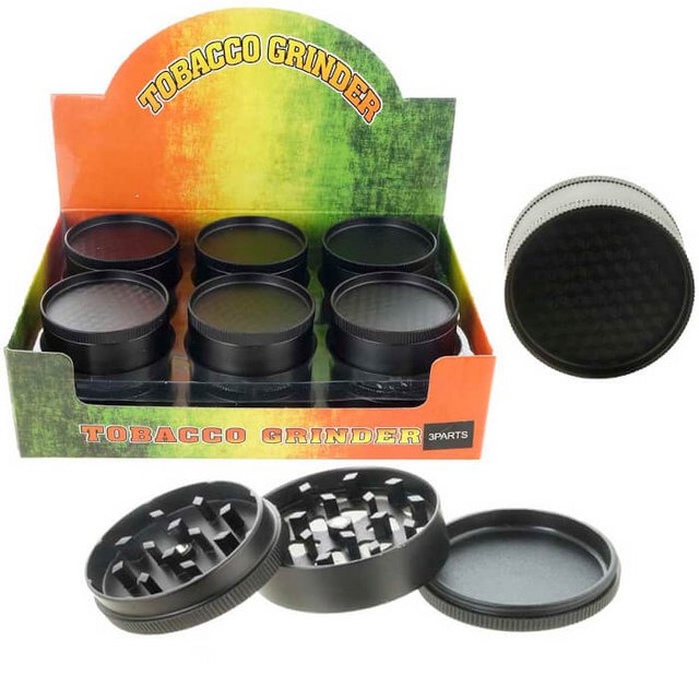 TOBACCO GRINDER 3 PARTS GR041 BOX OF 12