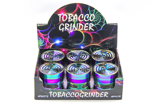 TOBACCO GRINDER GR171-63 63MM 4 PARTS BOX OF 6