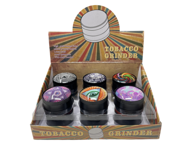 TOBACCO GRINDER GRZ024SJ-3 BOX OF 12