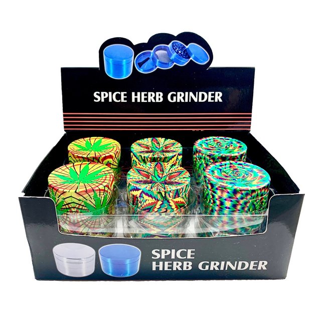 TOBACCO GRINDER MARIJ BOX OF 6