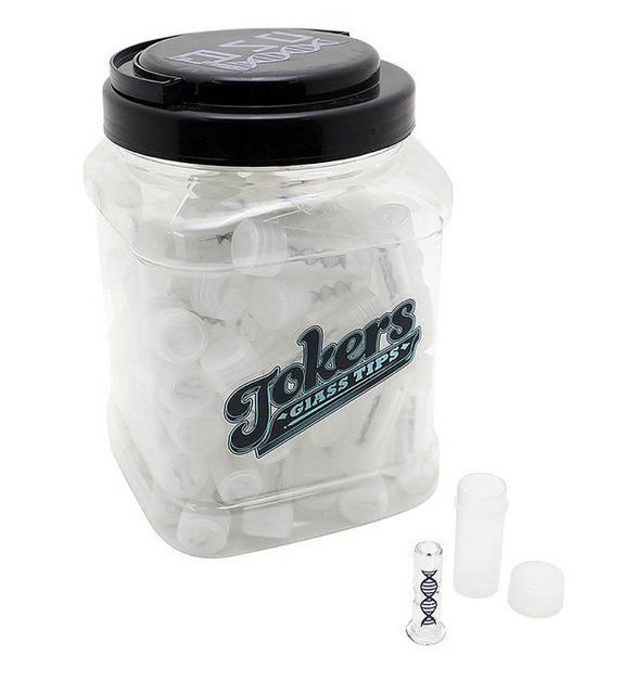 TOKERS DNA CLEAR GLASS TIPS 75CT JAR