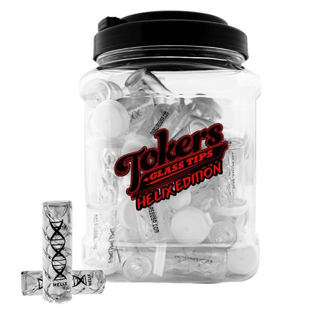 TOKERS DNA HELIX EDITION GLASS TIPS 50CT JAR