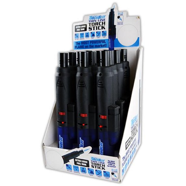 TORCH BLUE THIN STICK TORCH BOX OF 12 #021791