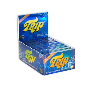 TRIP 2 1.25 CLEAR CIGARETTE PAPERS 50CT BOX OF 24