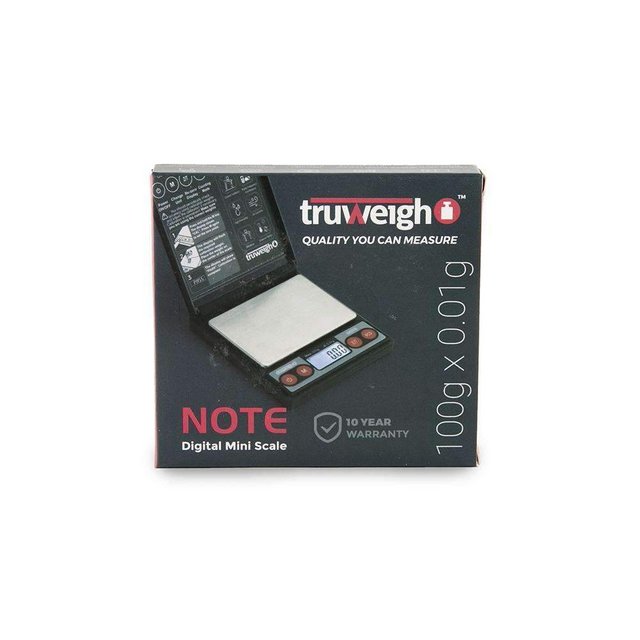 TRUWEIGH DIGITAL NOTE SCALE 100G X 0.01G BLACK