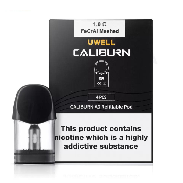 UWELL CALIBURN A3 REFILLABLE POD 2ML 4CT (0.8OHM)