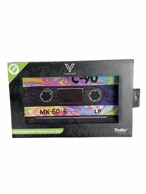 V SYNDICATE MEDIUM GLASS ROLLING TRAY CASSETTE