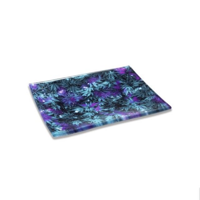 V SYNDICATE MEDIUM GLASS ROLLING TRAY COSMIC CHRONIC 2