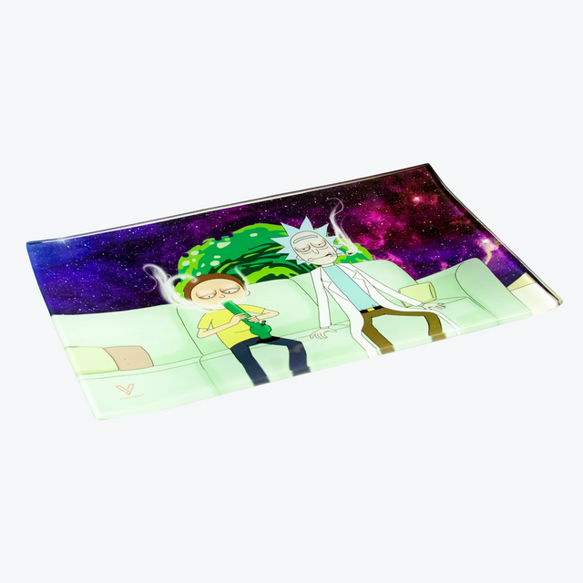 V SYNDICATE MEDIUM GLASS ROLLING TRAY COUCH LOCK