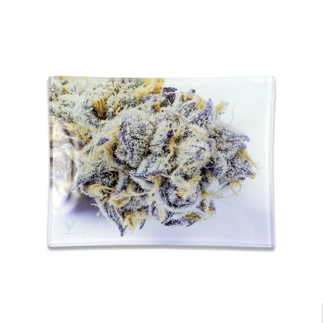 V SYNDICATE MEDIUM GLASS ROLLING TRAY GIRL SCOUT COOKIES