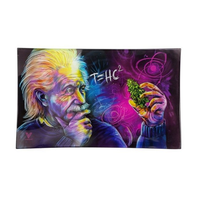 V SYNDICATE MEDIUM GLASS ROLLING TRAY T=HC2