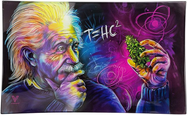 V SYNDICATE MEDIUM GLASS ROLLING TRAY T=HC2 CLASSIC