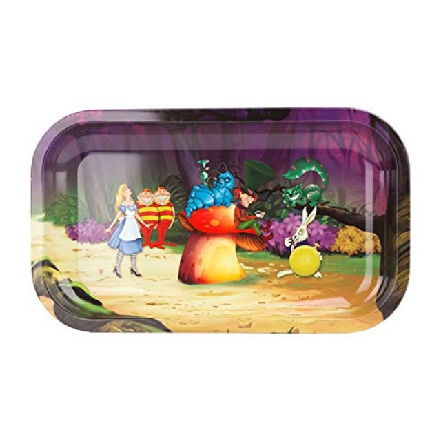 V SYNDICATE METAL ROLLING TRAY MEDIUM ALICE MUSHROOM