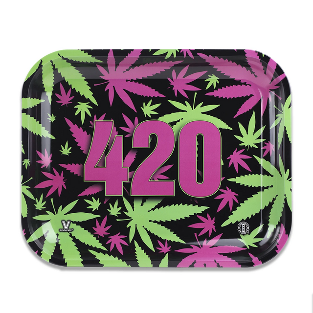 V SYNDICATE METAL ROLLING TRAY SMALL 420 RETRO