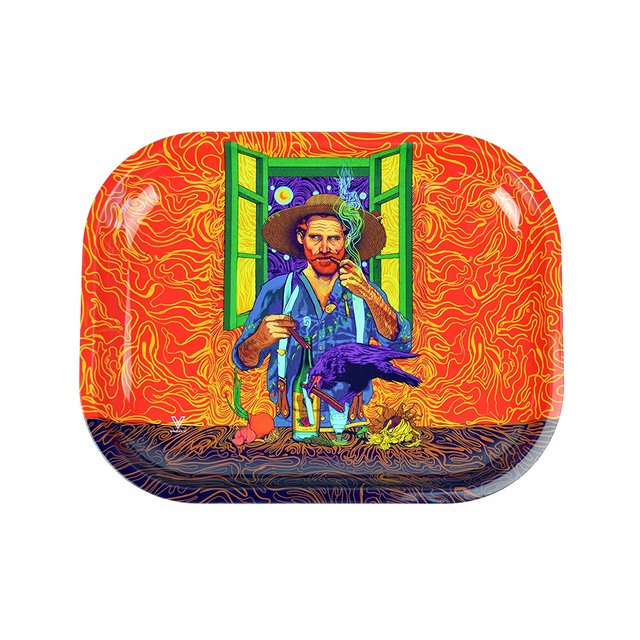 V SYNDICATE METAL ROLLING TRAY SMALL VAN GOGH