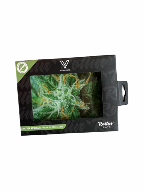 V SYNDICATE SMALL GLASS ROLLING TRAY - AK 47