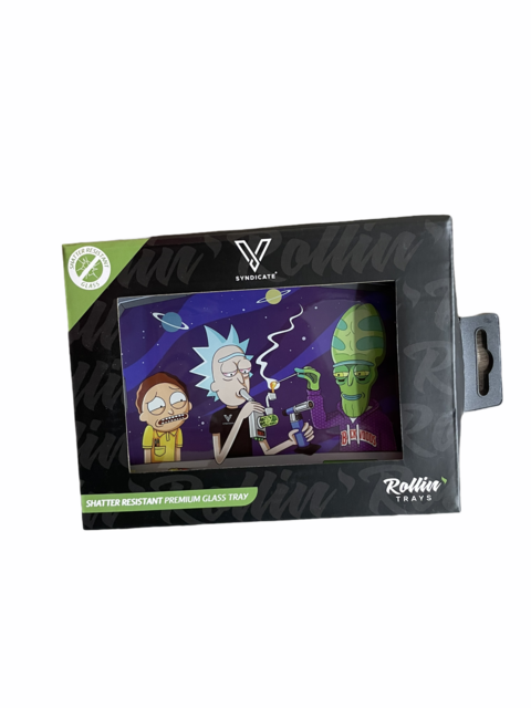 V SYNDICATE SMALL GLASS ROLLING TRAY DAB PORTAL