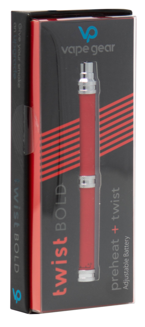 VAPE GEAR TWIST BOLD RED & SILVER