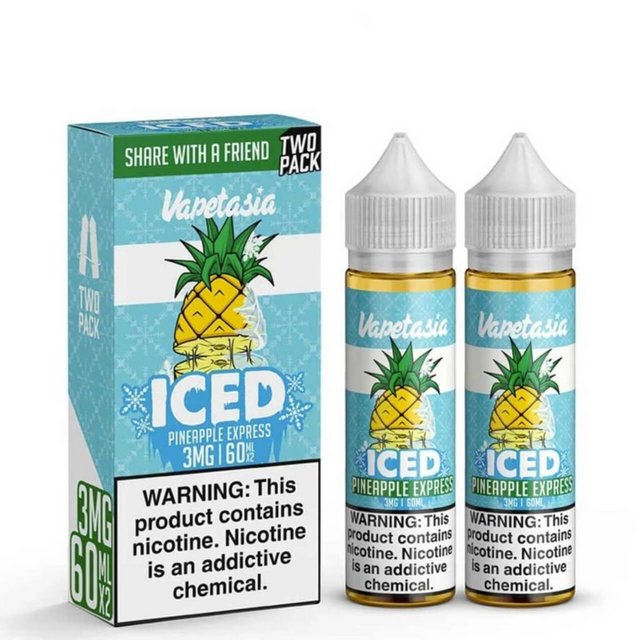 VAPETASIA 0MG ICED PINEAPPLE EXPRESS 60ML 2CT