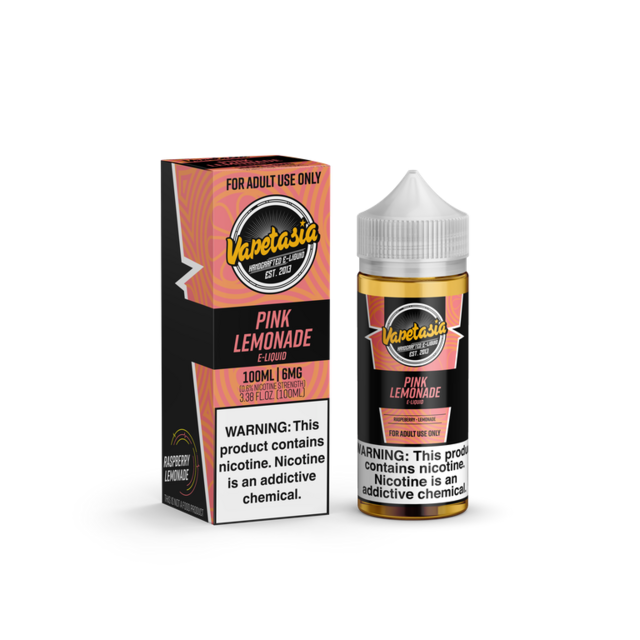 VAPETASIA 0MG PINK LEMONADE 100ML