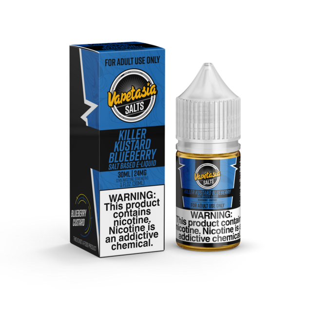 VAPETASIA SALT 24MG KILLER KUSTARD BLUEBERRY 30ML