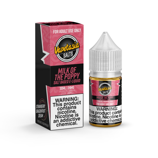 VAPETASIA SALT 24MG MILK OF THE POPPY 30ML