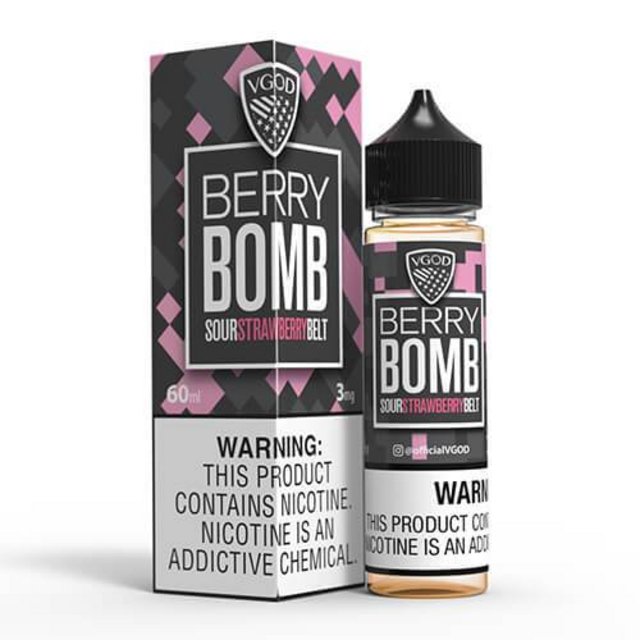 VGOD 0MG BERRY BOMB SOUR STRAWBERRY BELT 60ML