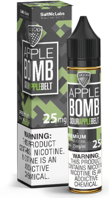 VGOD 25MG APPLE BOMB SOUR APPLE BELT 30ML