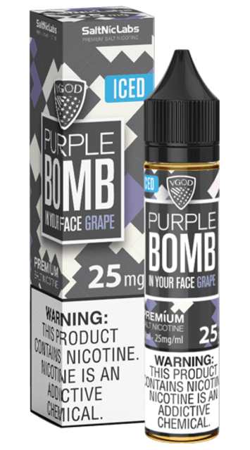 VGOD 25MG ICED PURPLE BOMB ICED GRAPE 30ML