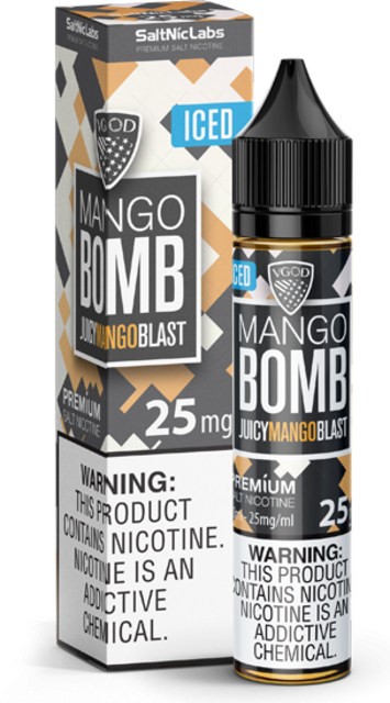 VGOD 50MG ICED MANGO BOMB ICED JUICY MANGO BLAST 30ML