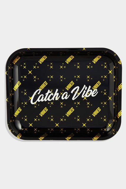 VIBES ALUMINUM CATCH A VIBE ROLLING TRAY LARGE