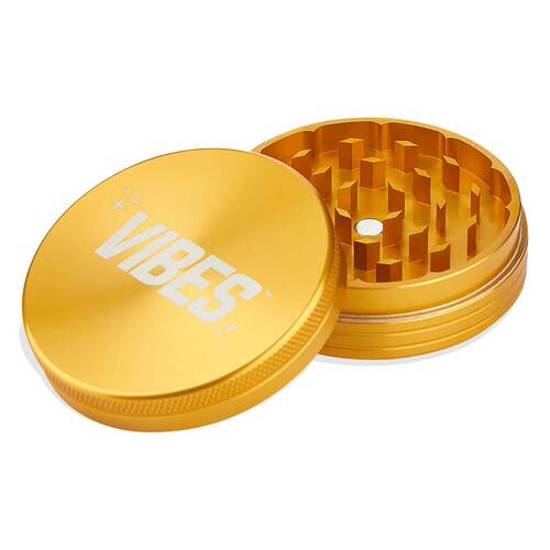 VIBES BY AEROSPACED GRINDER 63MM 2 PARTS GOLD