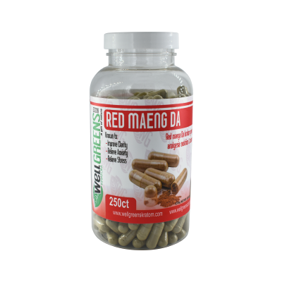 WELLGREENS RED MAENG DA 250CT CAPSULES