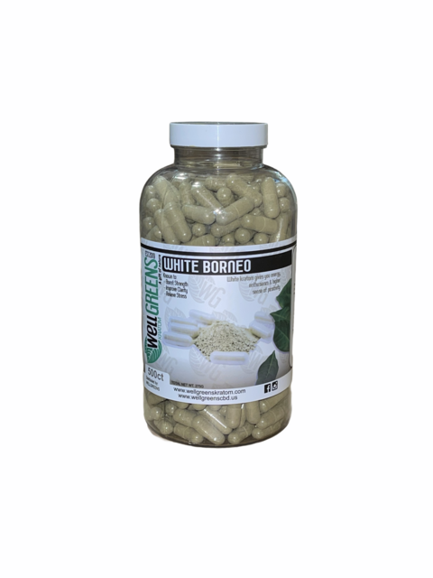 WELLGREENS WHITE BORNEO 500CT CAPSULES