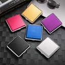 CIGARETTE CASE/100MM SOLID LEATHER ASSORTED COLORS BOX OF 12