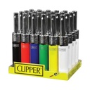 CLIPPER MINI TUBE MULTI COLOR LIGHTERS 24CT