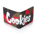 COOKIES NYLON BILLFOLD WALLET RED CAMO