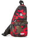 COOKIES TRAVELER NYLON SLING BAG RED CAMO