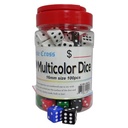 DOUBLE CROSS MULTICOLORS DICE 16MM 100CT