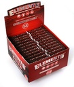 ELEMENTS RED KINGSIZE SLIM ROLLING PAPER+TIPS CONNOISSEUR BOX OF 24