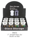 GLASS STORAGE HEAVY DUTY SMALL JARS BOX OF 12 GS30433