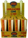 JOB KING SIZE VIRGIN UNBLEACHED CONE 3PACK BOX OF 32