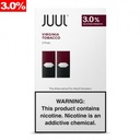 JUUL PODS VIRGINIA TOBACCO 3% 2 PACK BOX OF 8