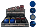 LION SMOKE 4 PARTS METAL TOBACCO GRINDER ZNG446 BOX OF 12