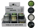 LION SMOKE 4 PARTS METAL TOBACCO GRINDER ZNG453 BOX OF 12