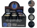 LION SMOKE SPICE HERB 4 PARTS GRINDER ZNG305-40MM BOX OF 12