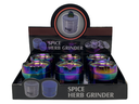 LION SMOKE SPICE HERB 4 PARTS GRINDER ZNG371 BOX OF 6