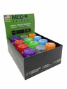 MED TAINER MARBLE ASSORTED COLORS SMELL PROOF GRINDER BOX OF 12