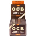 OCB VIRGIN 1.25 UNBLEACHED ROLLING PAPERS + TIPS BOX OF 24